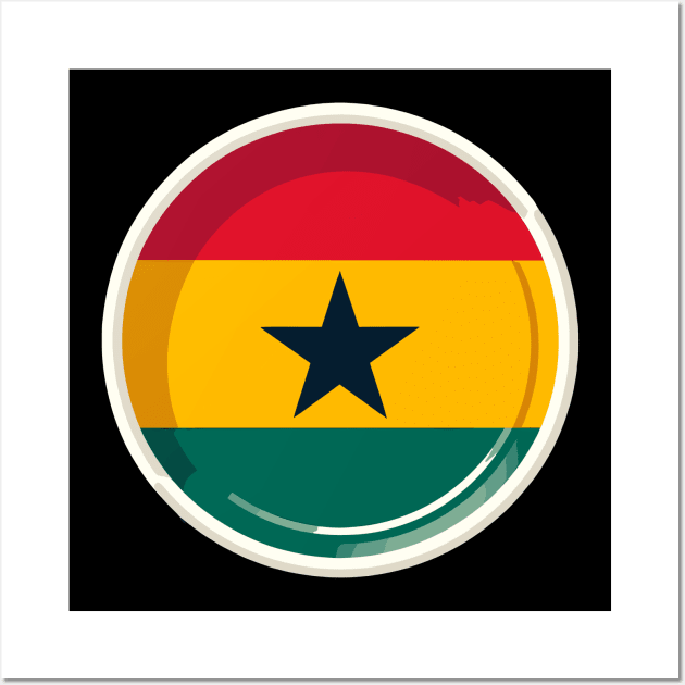 Ghana Flag Wall Art by Graceful Designs